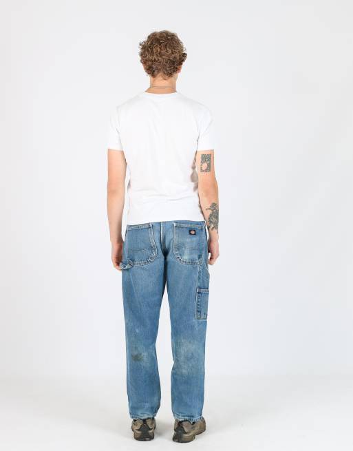 Vintage Dickies 32x30 denim carpenter jeans in blue, 3 of 4
