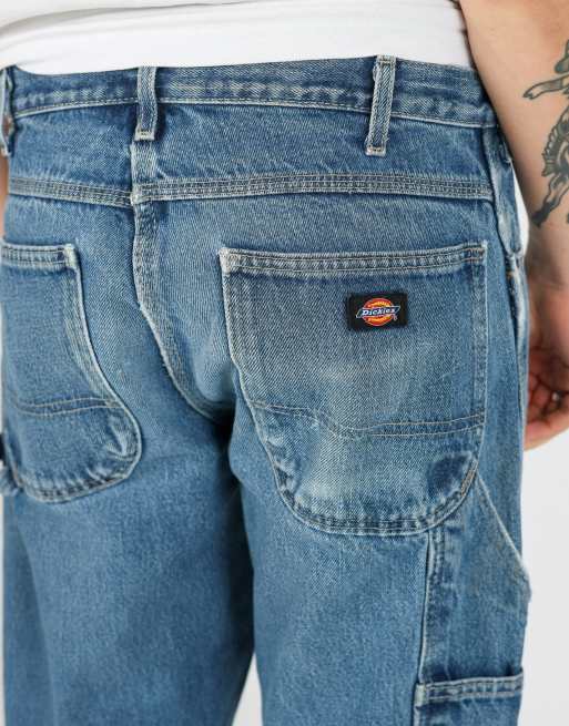 Vintage Dickies 32x30 denim carpenter jeans in blue, 4 of 4