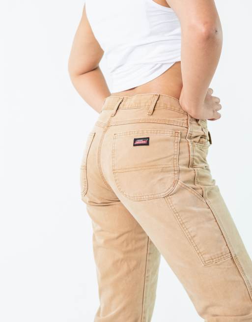 Vintage Dickies 32x30 Denim Carpenter Jeans Tan