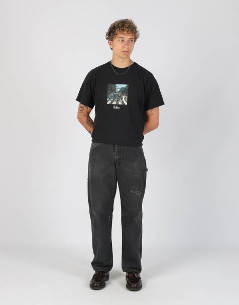 Vintage Dickies 32x31 canvas carpenter jeans in black - view 1
