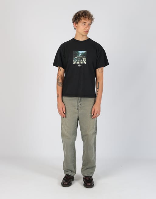 Vintage Dickies 32x32 canvas carpenter jeans in khaki green