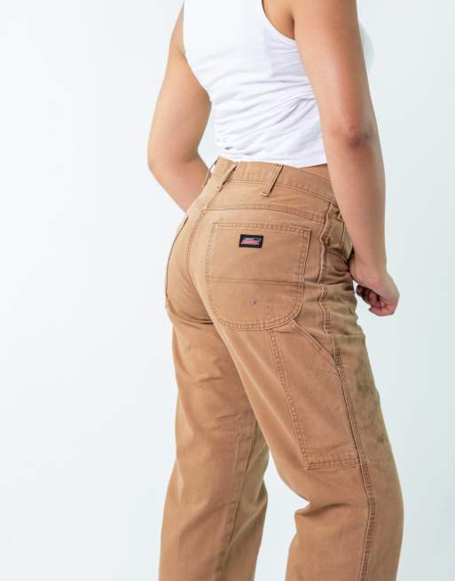 Vintage Dickies 32x32 Canvas Carpenter Jeans Tan