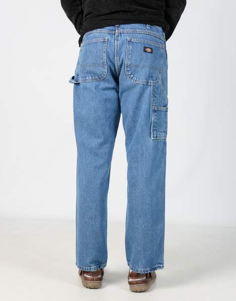 Vintage Dickies 32x32 denim carpenter jeans in blue - view 1