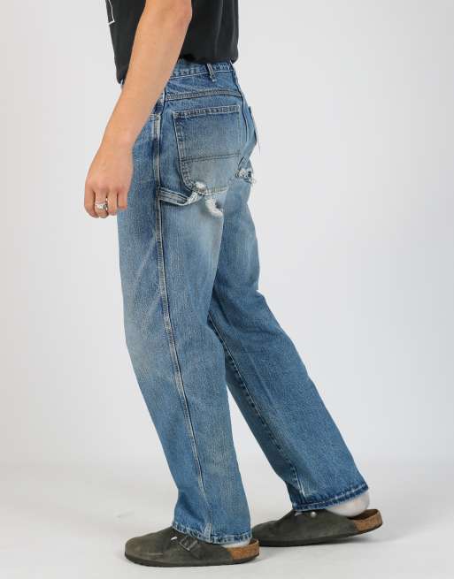 Vintage Dickies 32x32 denim carpenter jeans in blue