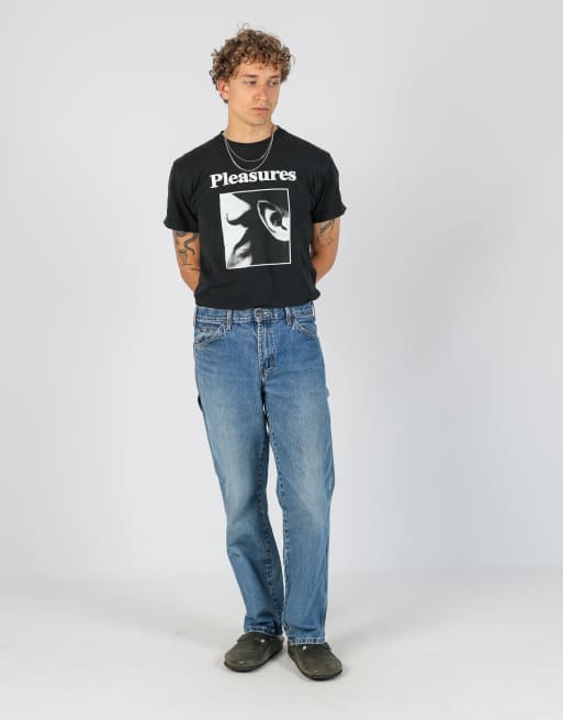 Vintage Dickies 32x32 denim carpenter jeans in blue, 2 of 4