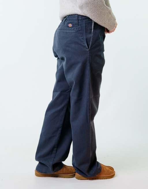 Vintage Dickies 32x32 Woven Straight Pants Navy Blue