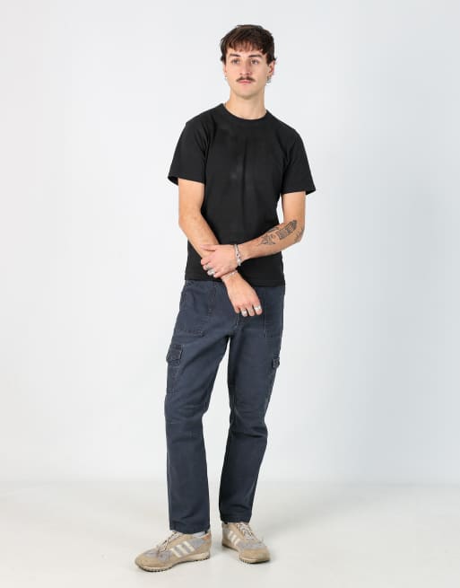 Vintage Dickies 33x30 woven cargo pants in blue