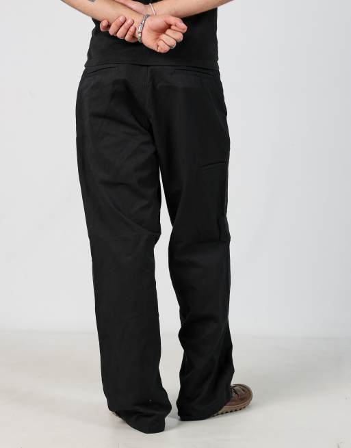 Vintage Dickies 33x32 woven straight pants in black