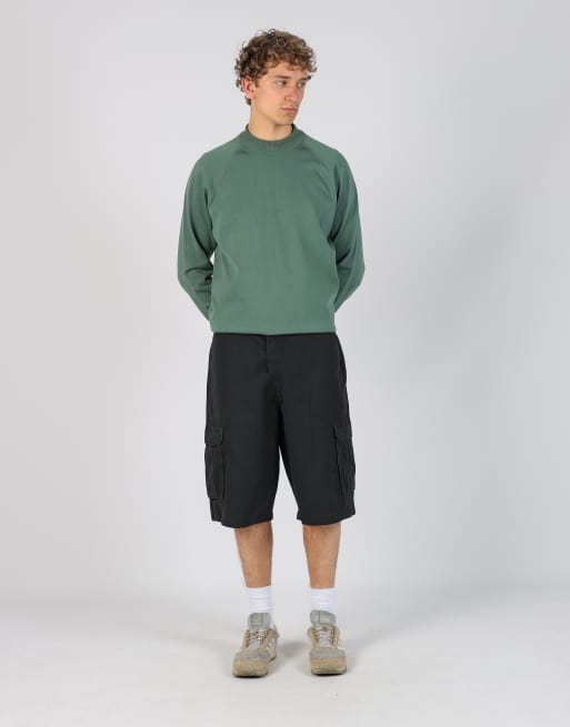 Vintage Dickies 34x19 canvas cargo shorts in black