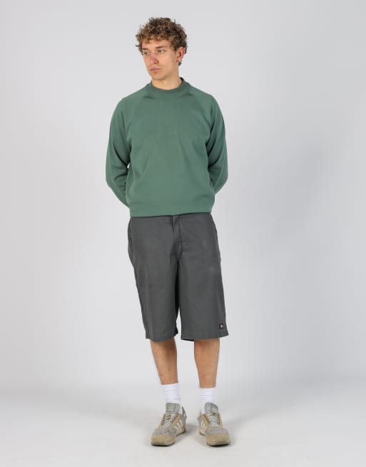 Vintage Dickies 34x20 canvas cargo shorts in charcoal grey