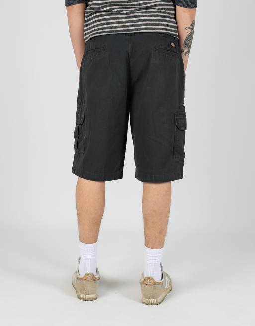 Vintage Dickies 34x22 canvas cargo shorts in black, 4 of 4