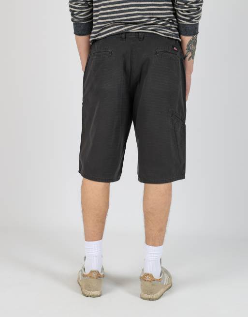 Vintage Dickies 34x22 canvas cargo shorts in black