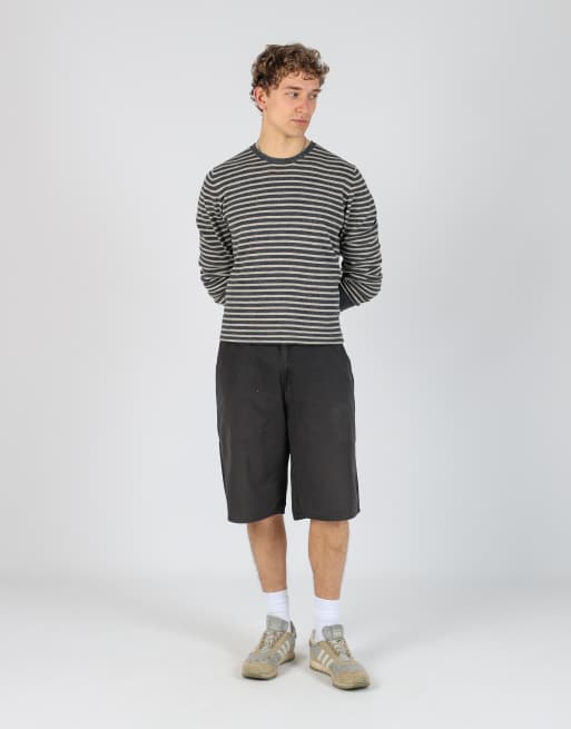 Vintage Dickies 34x22 canvas cargo shorts in black, 2 of 4