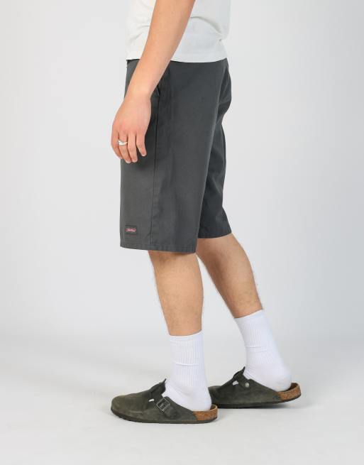 Vintage Dickies 34x22 woven straight shorts in charcoal grey, 2 of 4