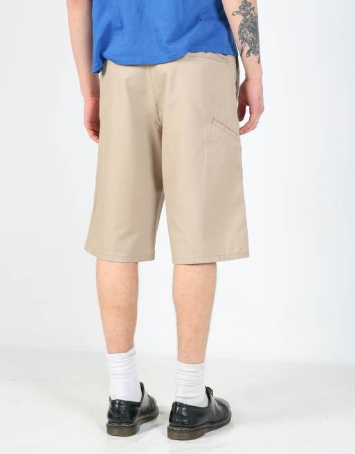 Vintage Dickies 34x24 denim jorts shorts in tan