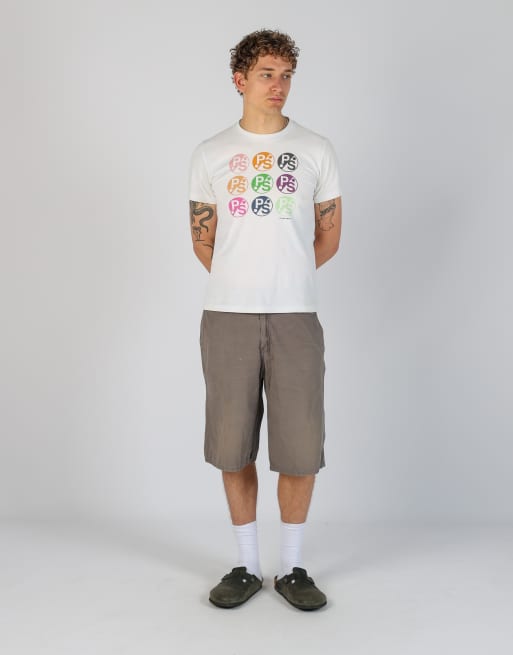 Vintage Dickies 34x25 canvas cargo shorts in charcoal grey