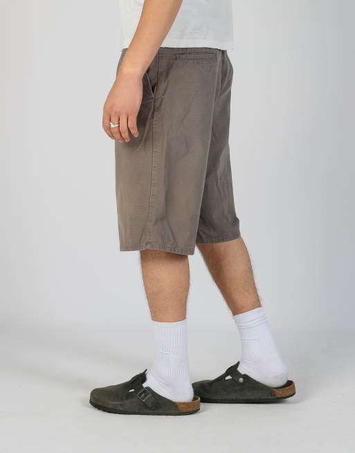 Vintage Dickies 34x25 canvas cargo shorts in charcoal grey, 2 of 4