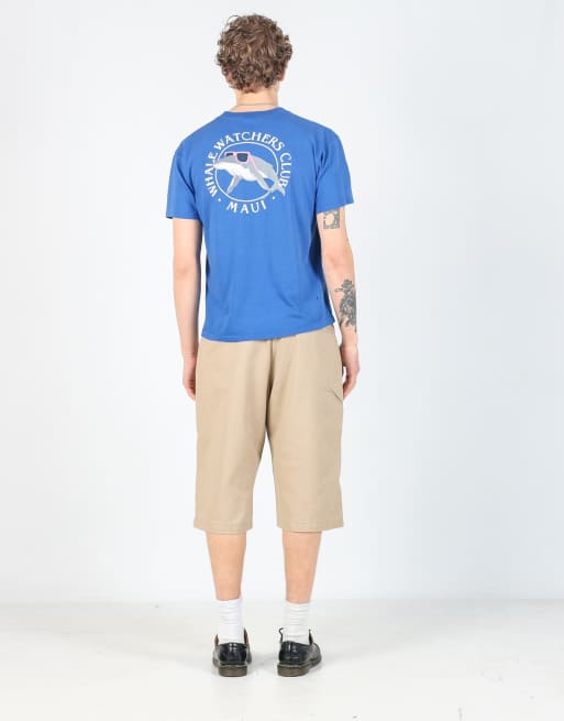 Vintage Dickies 34x26 canvas cargo shorts in tan, 3 of 4