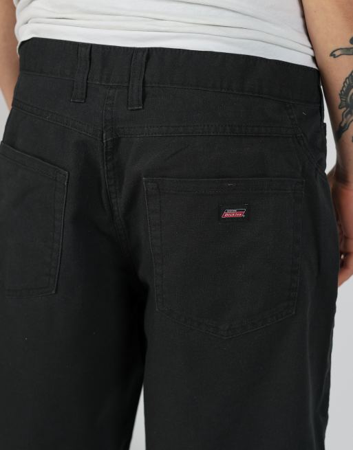Vintage Dickies 34x28 canvas cargo shorts in black, 4 of 4