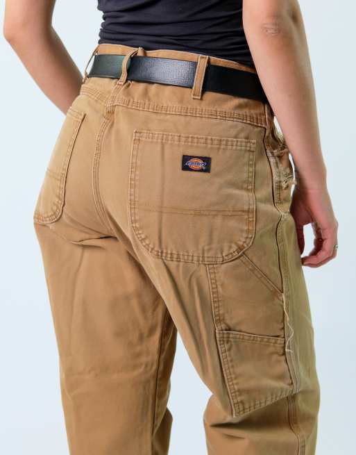 Vintage Dickies 34x30 Canvas Carpenter Baggy Jeans Tan