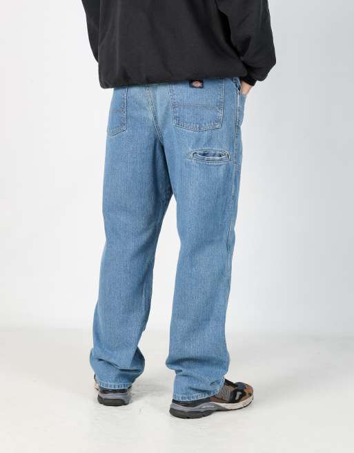 Vintage Dickies 34x30 denim carpenter jeans in blue, 2 of 4