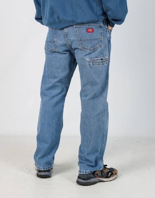 Vintage Dickies 34x30 denim jeans in light blue, 2 of 4