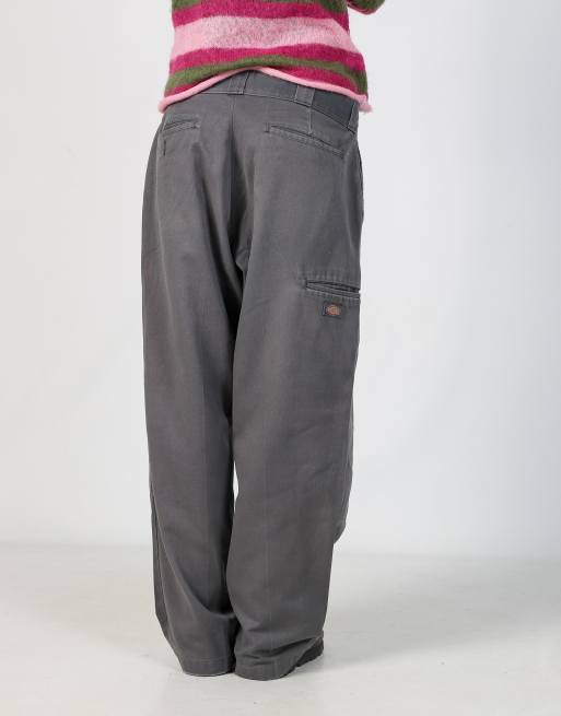 Vintage Dickies 34x30 woven straight pants in grey, 2 of 4