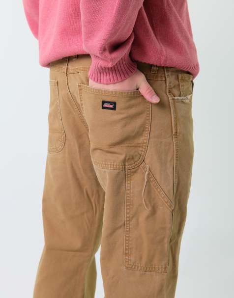 Vintage Dickies 34x32 Canvas Carpenter Baggy Jeans Tan - view 1