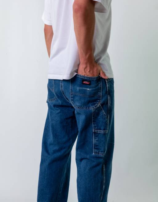 Vintage Dickies 34x32 Denim Carpenter Jeans Blue