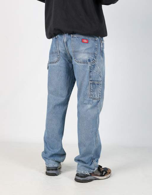 Vintage Dickies 34x32 denim carpenter jeans in blue, 2 of 4