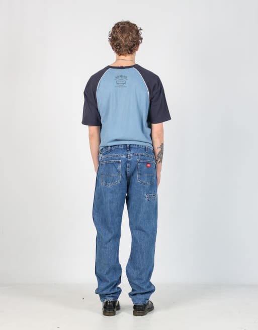 Vintage Dickies 34x32 denim carpenter jeans in blue, 3 of 4