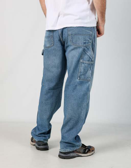Vintage Dickies 34x32 denim carpenter jeans in light blue