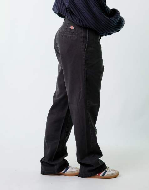 Vintage Dickies 34x32 Woven Straight Pants Black - view 1