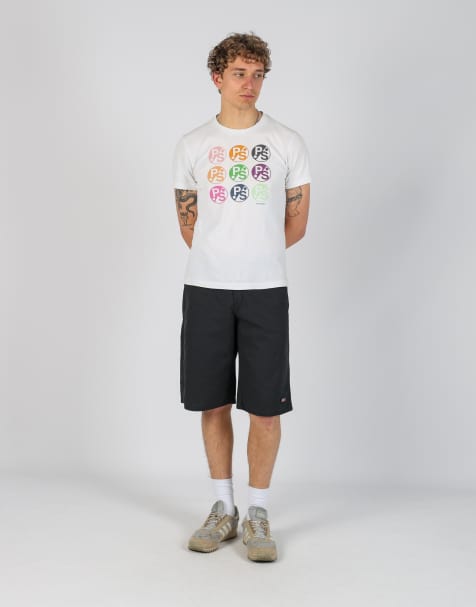 Vintage Dickies 34x34 canvas cargo shorts in black - view 1