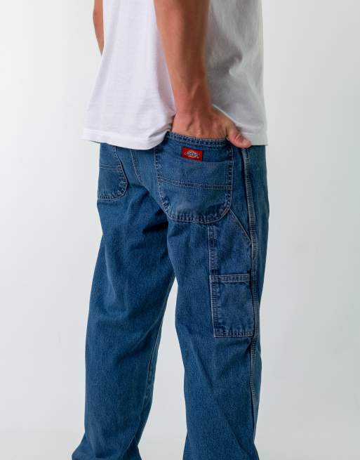 Vintage Dickies 34x34 Denim Carpenter Jeans Blue
