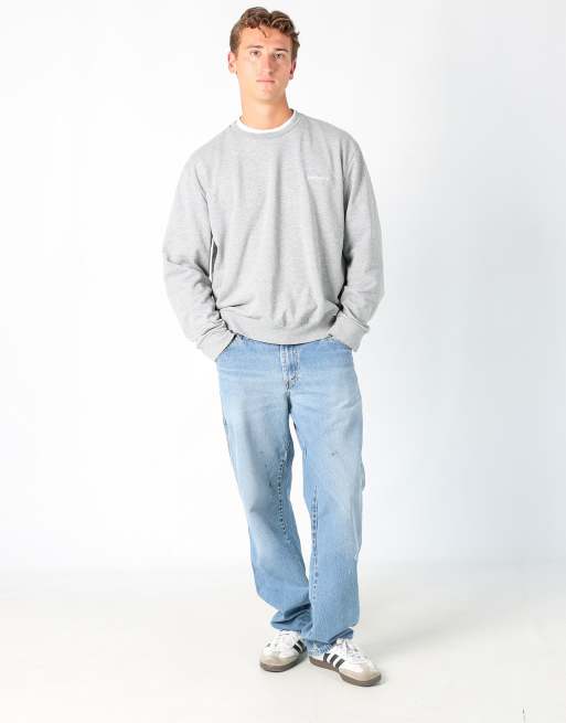 Vintage Dickies 34x34 denim carpenter jeans in light blue