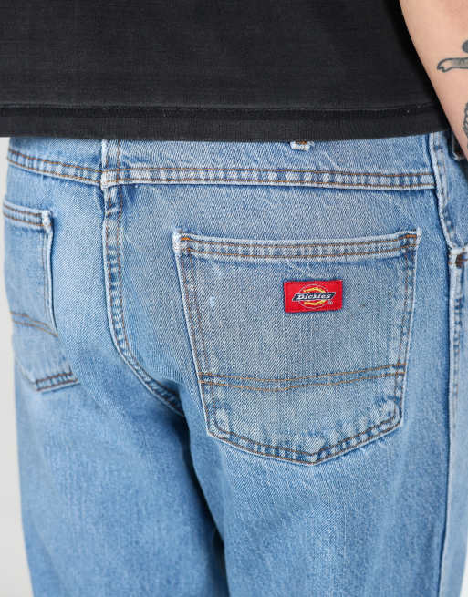 Vintage Dickies 34x34 denim jeans in light blue, 4 of 4