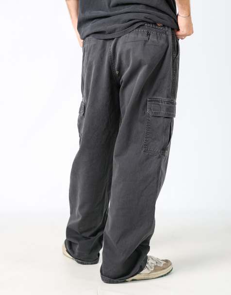 Vintage Dickies 34x34 woven cargo pants in black - view 1