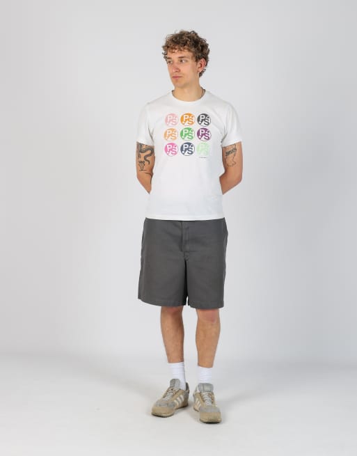 Vintage Dickies 34x42 canvas cargo shorts in charcoal grey
