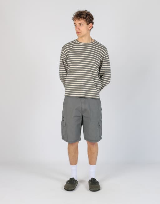 Vintage Dickies 36x21 canvas cargo shorts in grey, 2 of 4