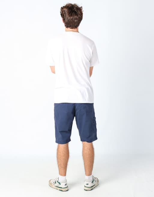 Vintage Dickies 36x22 canvas cargo shorts in navy blue, 3 of 4