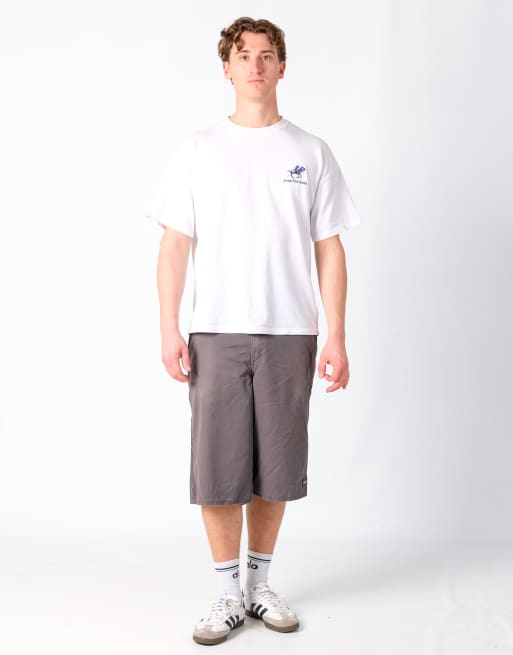 Vintage Dickies 36x24 Canvas Carpenter Baggy Shorts Charcoal Grey