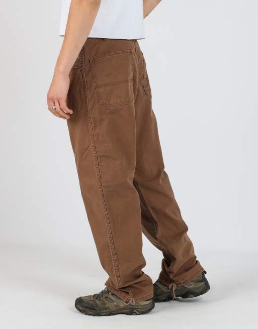Vintage Dickies 36x30 canvas carpenter jeans in brown, 2 of 4