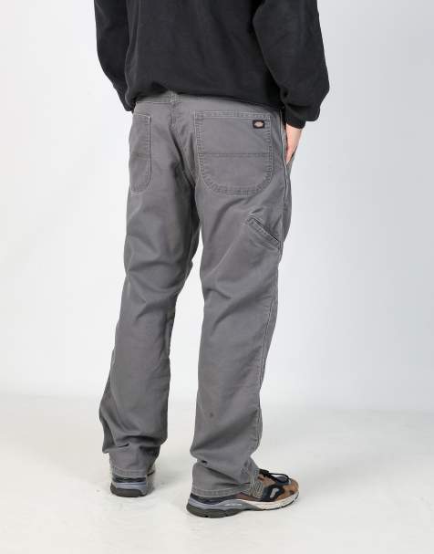 Vintage Dickies 36x30 canvas carpenter jeans in charcoal grey - view 1
