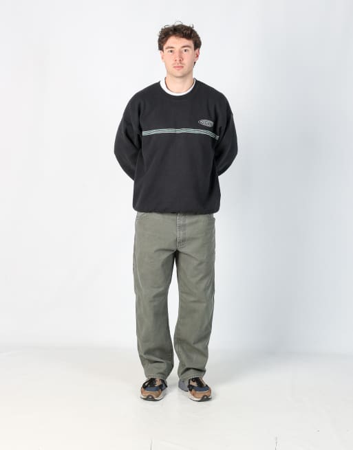 Vintage Dickies 36x30 canvas carpenter jeans in dark green