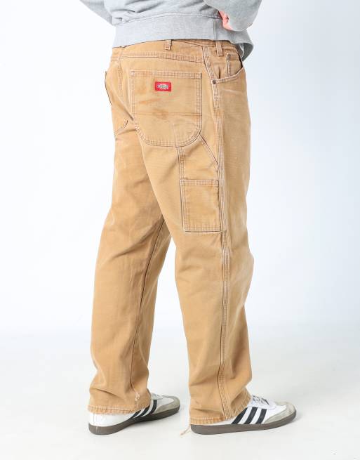 Vintage Dickies 36x30 canvas carpenter jeans in tan