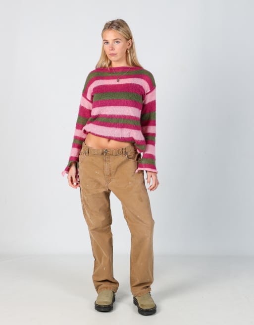 Vintage Dickies 36x30 canvas carpenter jeans in tan