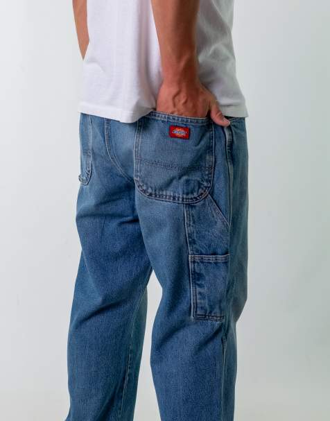 Vintage Dickies 36x30 Denim Carpenter Jeans Blue - view 1