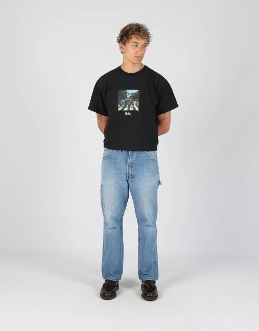 Vintage Dickies 36x30 denim carpenter jeans in light blue