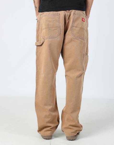 Vintage Dickies 36x30 denim carpenter jeans in tan - view 1